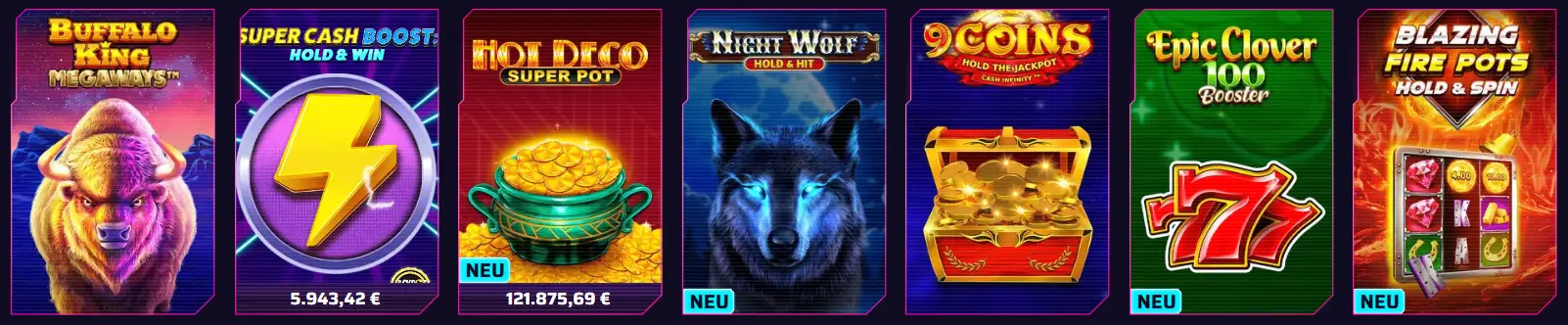 RobyCasino Jackpots-Spiele